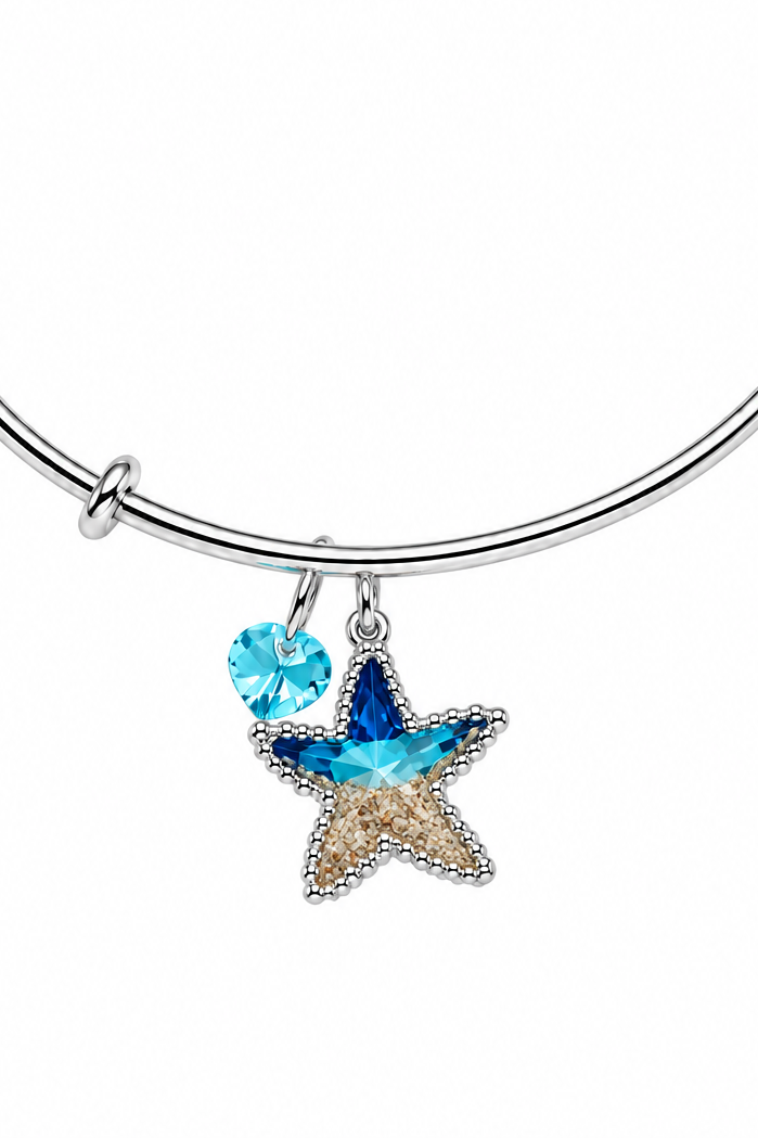 Shoreline Authentic St. Augustine Sand Star Bracelet With Blue Charm - Artsy Abode