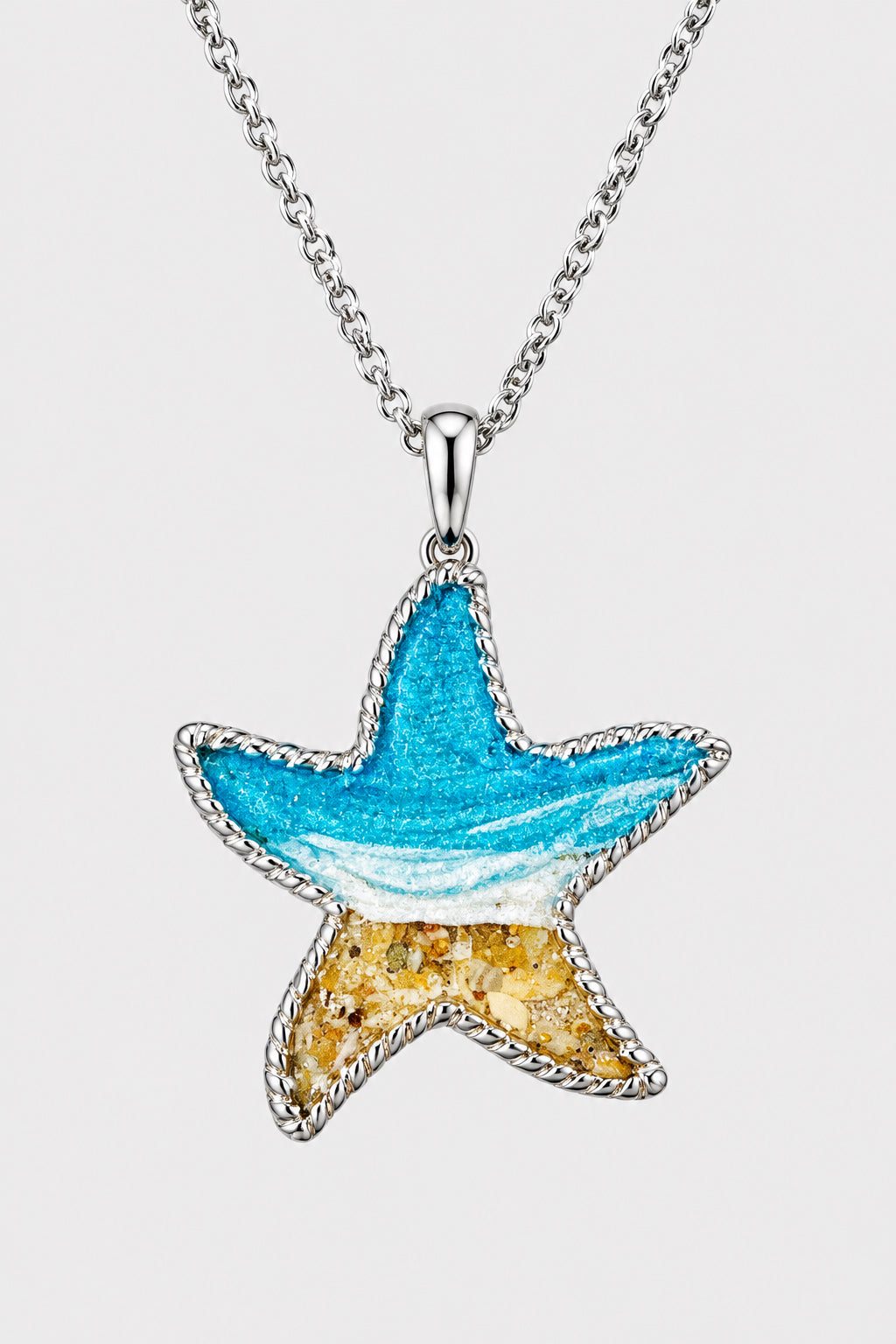 Shoreline Authentic St. Augustine Sand Silver Star Necklace - Artsy Abode