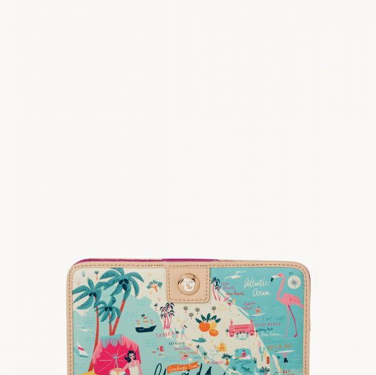 Spartina 449 Spartina 449 Florida Map Snap Wallet - Artsy Abode