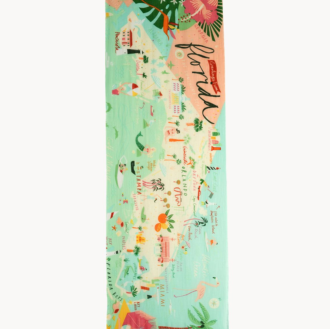 Spartina 449 Florida Map Scarf - Artsy Abode