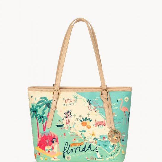 Spartina 449 Florida Map Small Tote - Artsy Abode