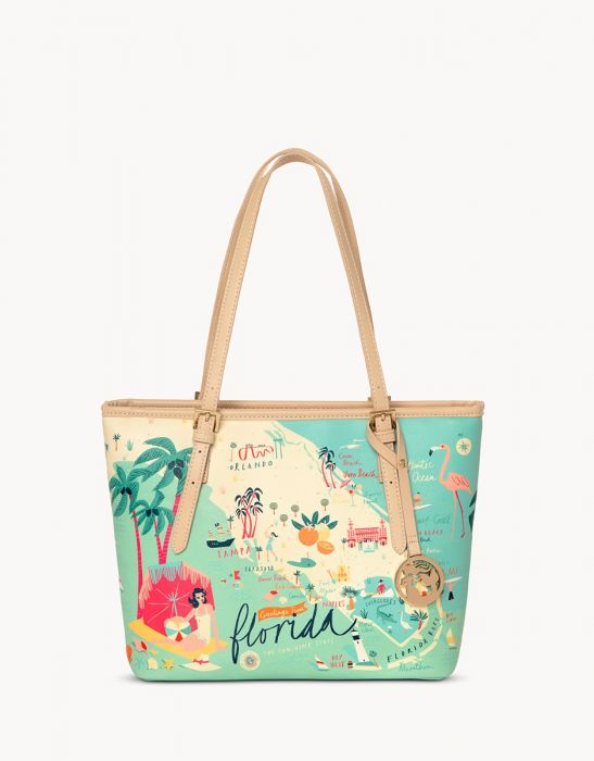 Spartina 449 Florida Map Small Tote - Artsy Abode