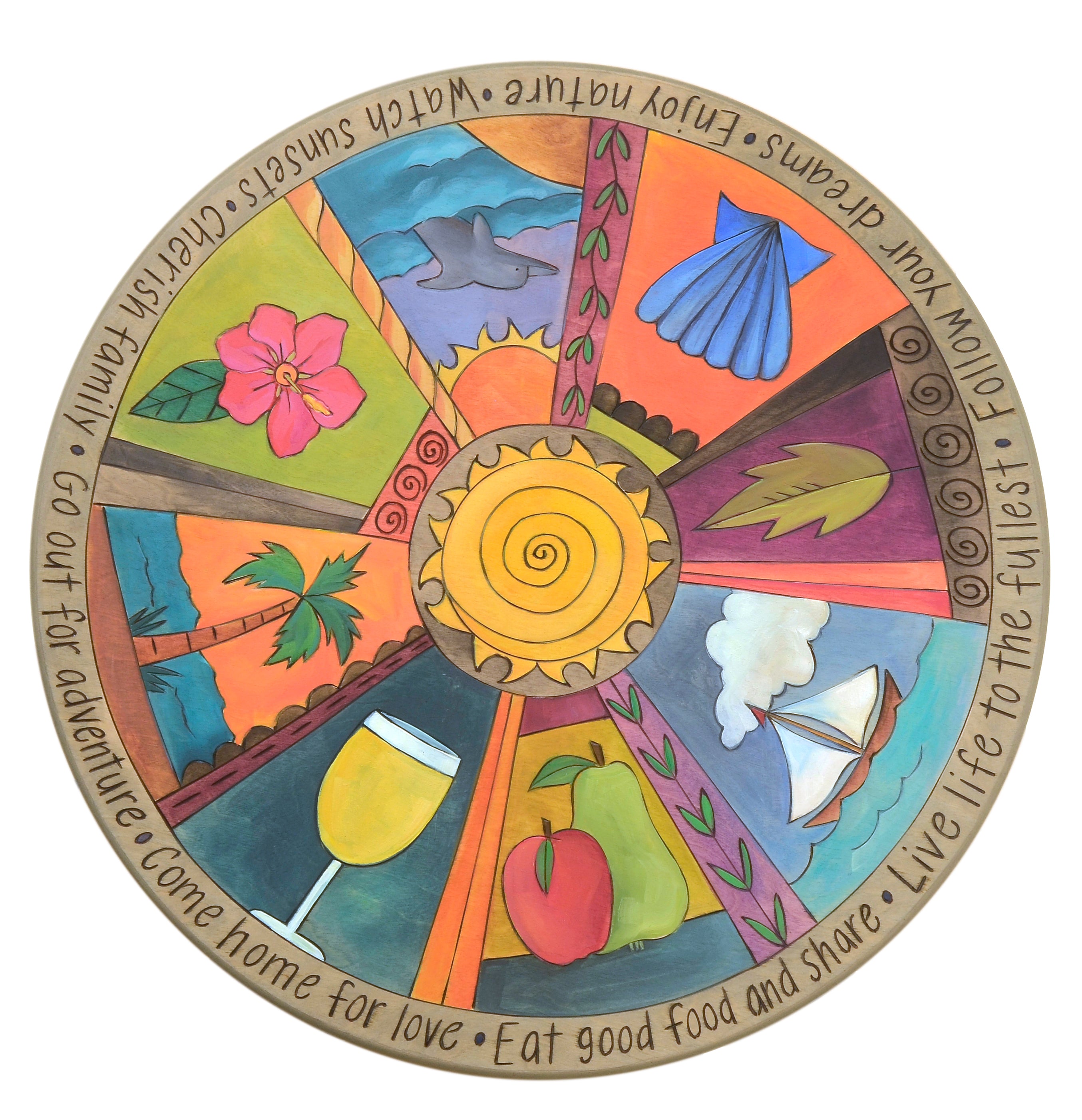 Sincerely, Sticks Lazy Susan Adventure, Love & Sunsets - Artsy Abode