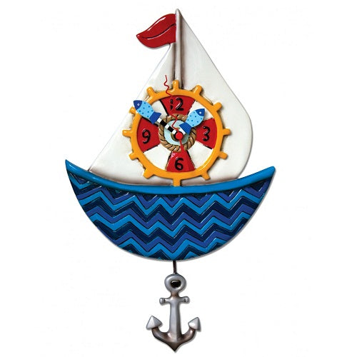 Allen Designs - Ahoy Sailboat Clock - Artsy Abode