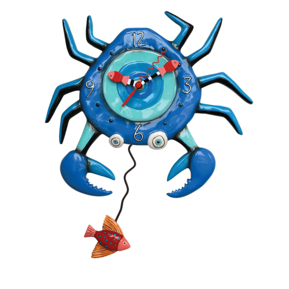 Blue Crab Clock | Artsy Abode