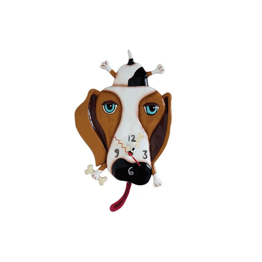 Allen Designs - Buckley Dog Clock - Artsy Abode
