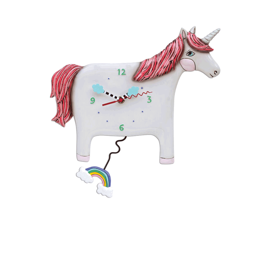 Allen Designs - Buttercup The Unicorn  Clock - Artsy Abode