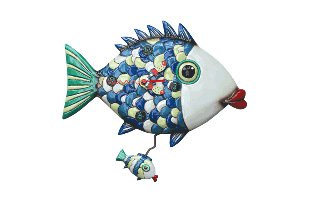Allen Designs - Fishy Lips Clock - Artsy Abode