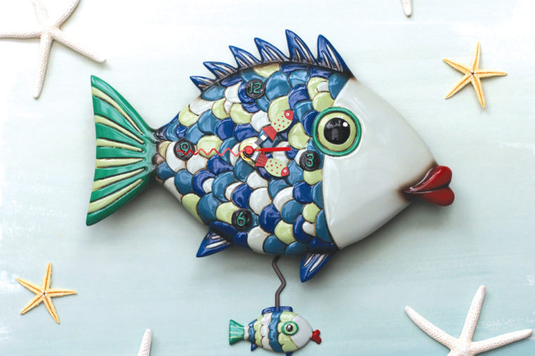 Allen Designs - Fishy Lips Clock - Artsy Abode