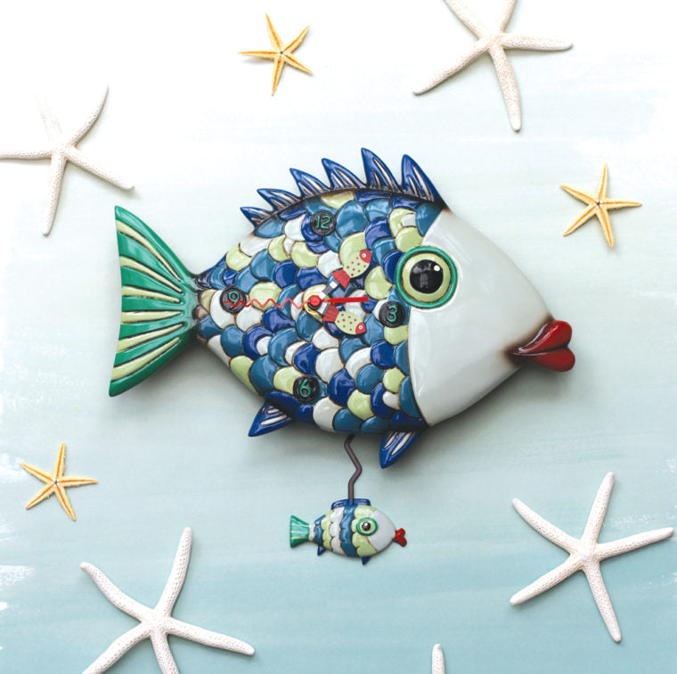 Allen Designs - Fishy Lips Clock - Artsy Abode