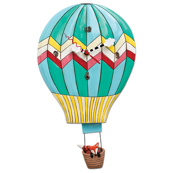 Allen Designs - Fox Aloft (Hot Air Balloon) Clock - Artsy Abode