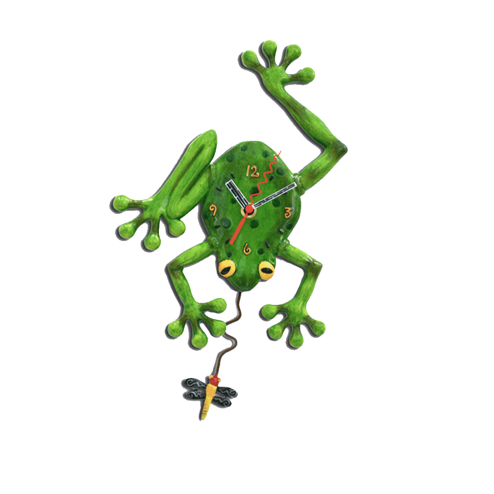 Allen Designs - Frog Fly Clock - Artsy Abode