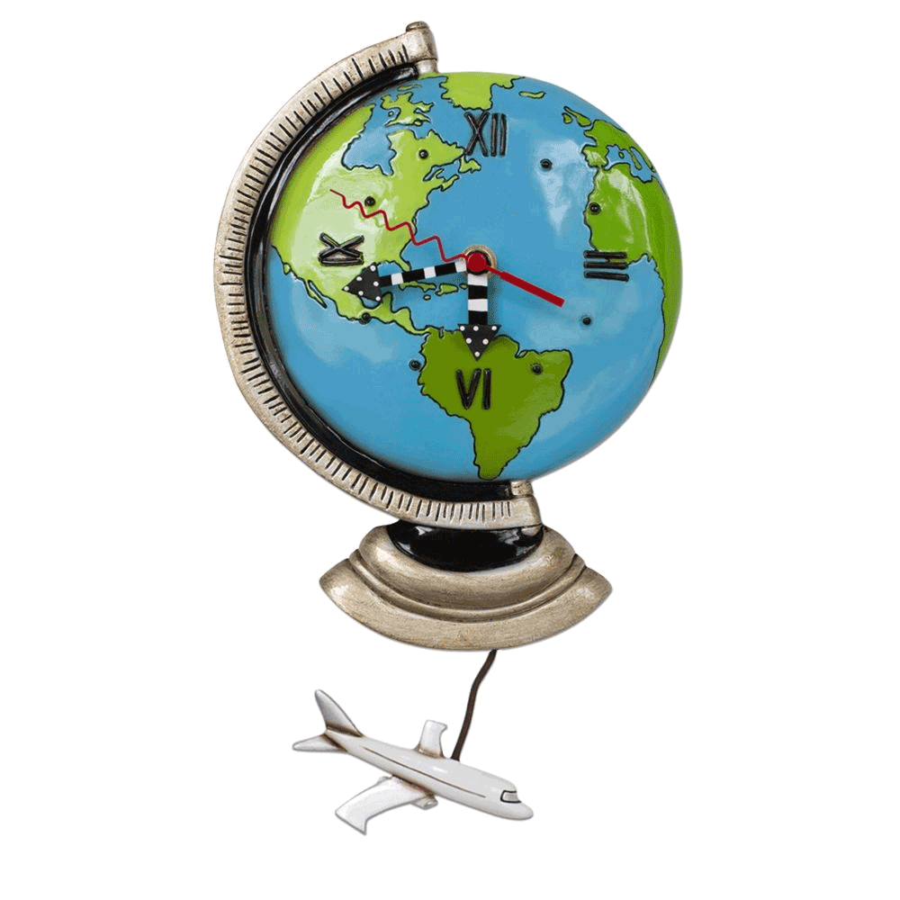 Allen Designs - Globe Clock - Artsy Abode