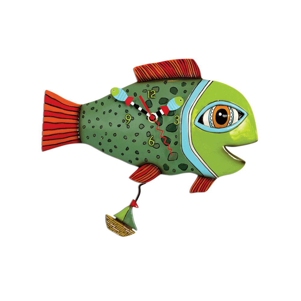Allen Designs - High Tide Fish Clock - Artsy Abode