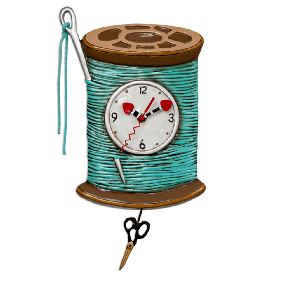 Allen Designs - Needle & Thread Clock - Artsy Abode