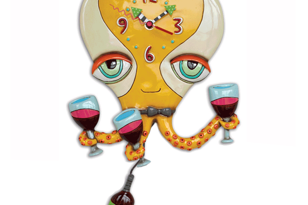 Allen Designs - Octopus Happyhour Clock - Artsy Abode