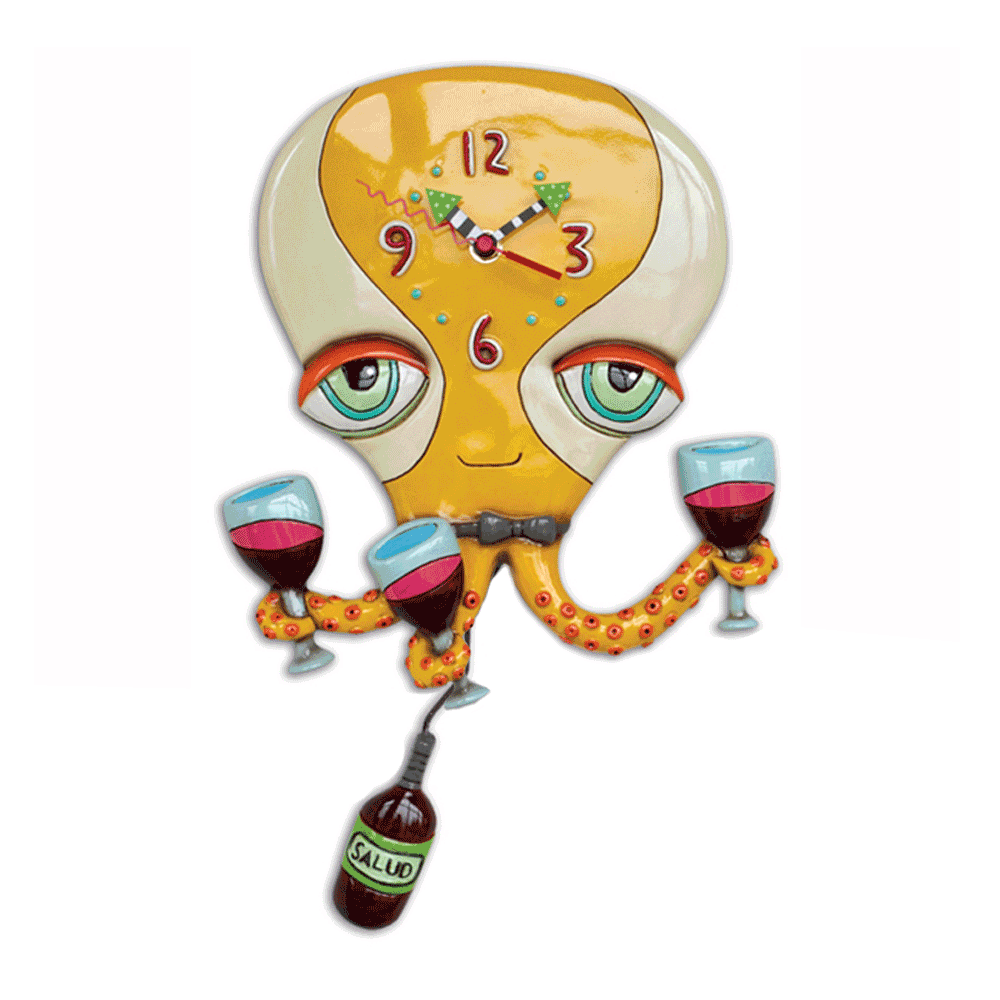 Allen Designs - Octopus Happyhour Clock - Artsy Abode
