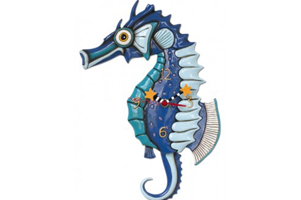 Allen Designs - Salty Seahorse Clock - Artsy Abode