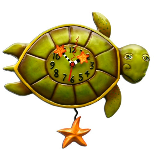 Allen Designs - Shelldon (Turtle) Clock - Artsy Abode