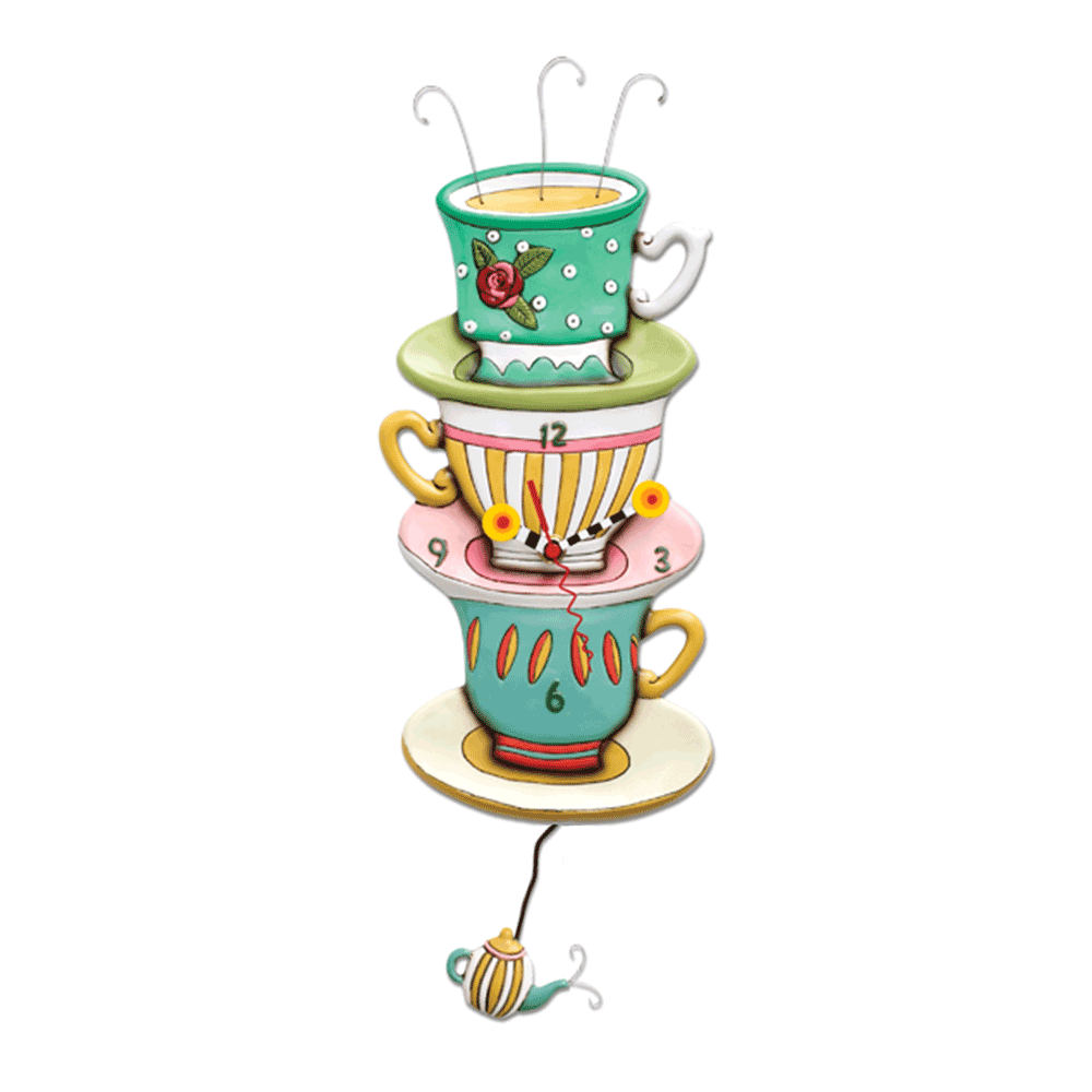 Allen Designs - Spot Of Tea Clock - Artsy Abode
