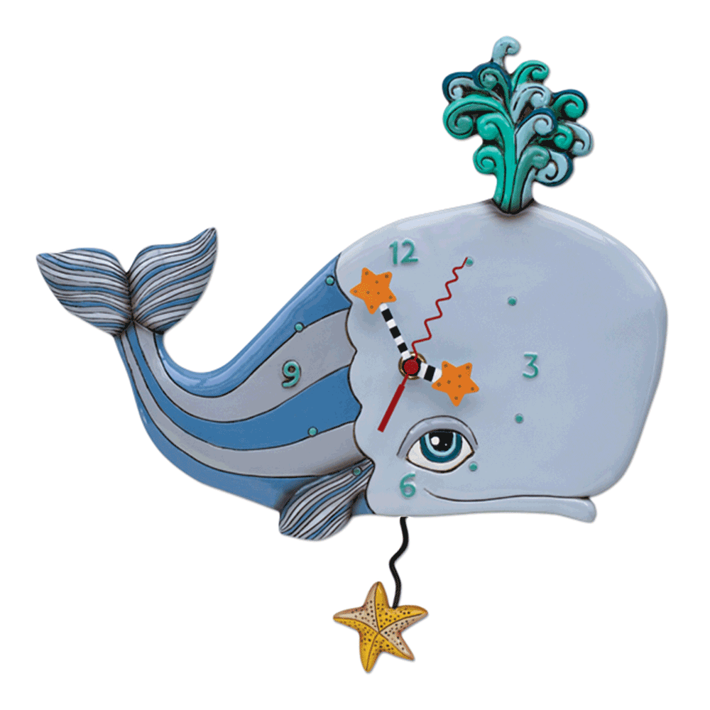 Allen Designs - Spouting Off Clock - Artsy Abode