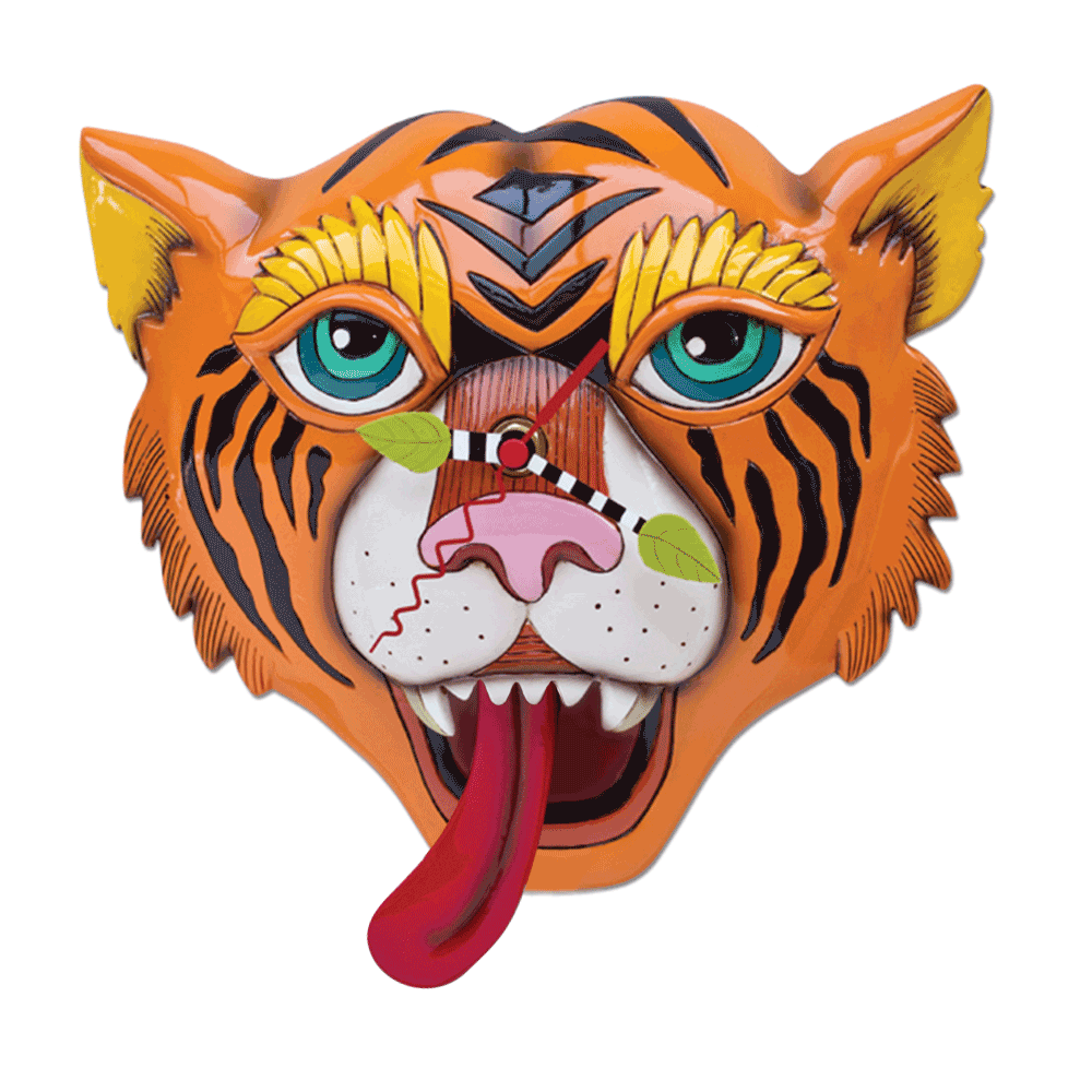 Allen Designs - Tats (Tiger) Clock - Artsy Abode