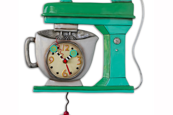 Allen Designs - Vintage Mixer Green Clock - Artsy Abode
