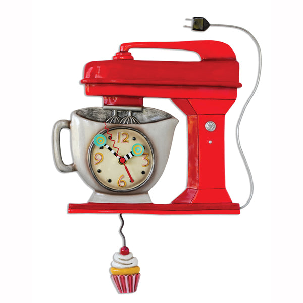 Allen Designs - Vintage Mixer Red Clock - Artsy Abode