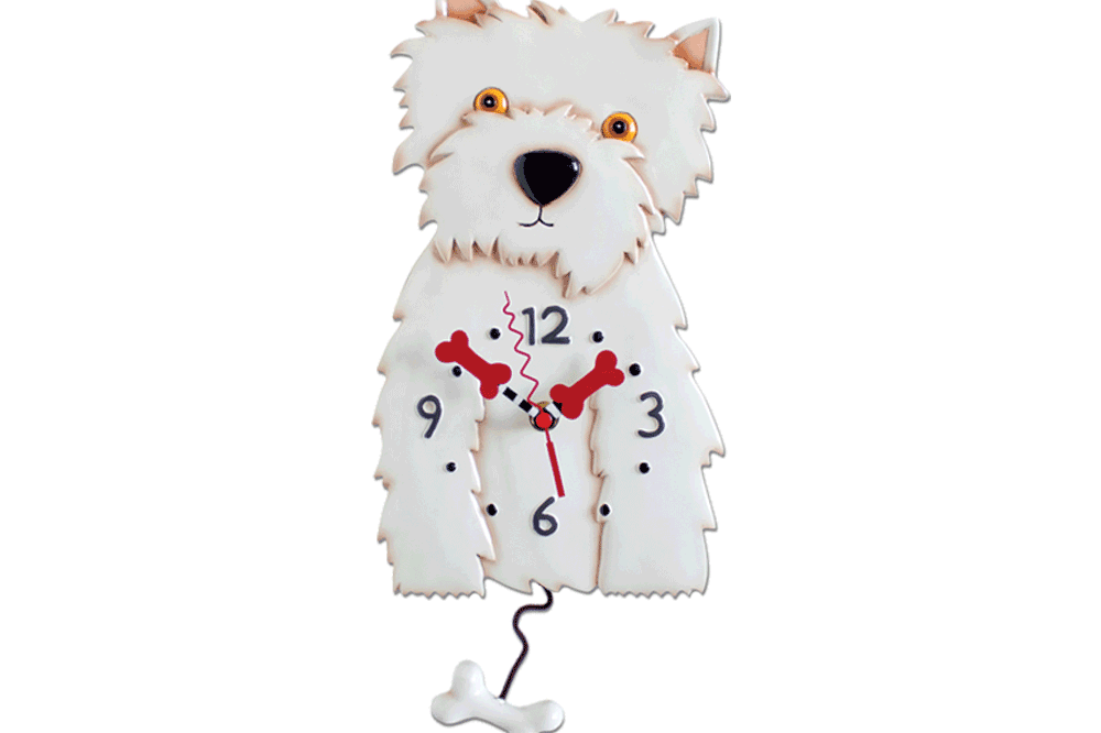 Allen Designs - Westin Dog Clock - Artsy Abode