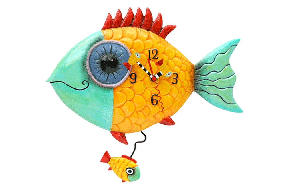 Allen Designs - Wide Eyed Fishy Clock - Artsy Abode