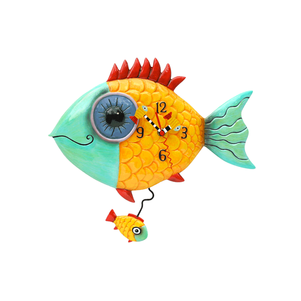 Allen Designs - Wide Eyed Fishy Clock - Artsy Abode