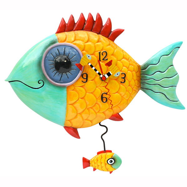 Allen Designs - Wide Eyed Fishy Clock - Artsy Abode