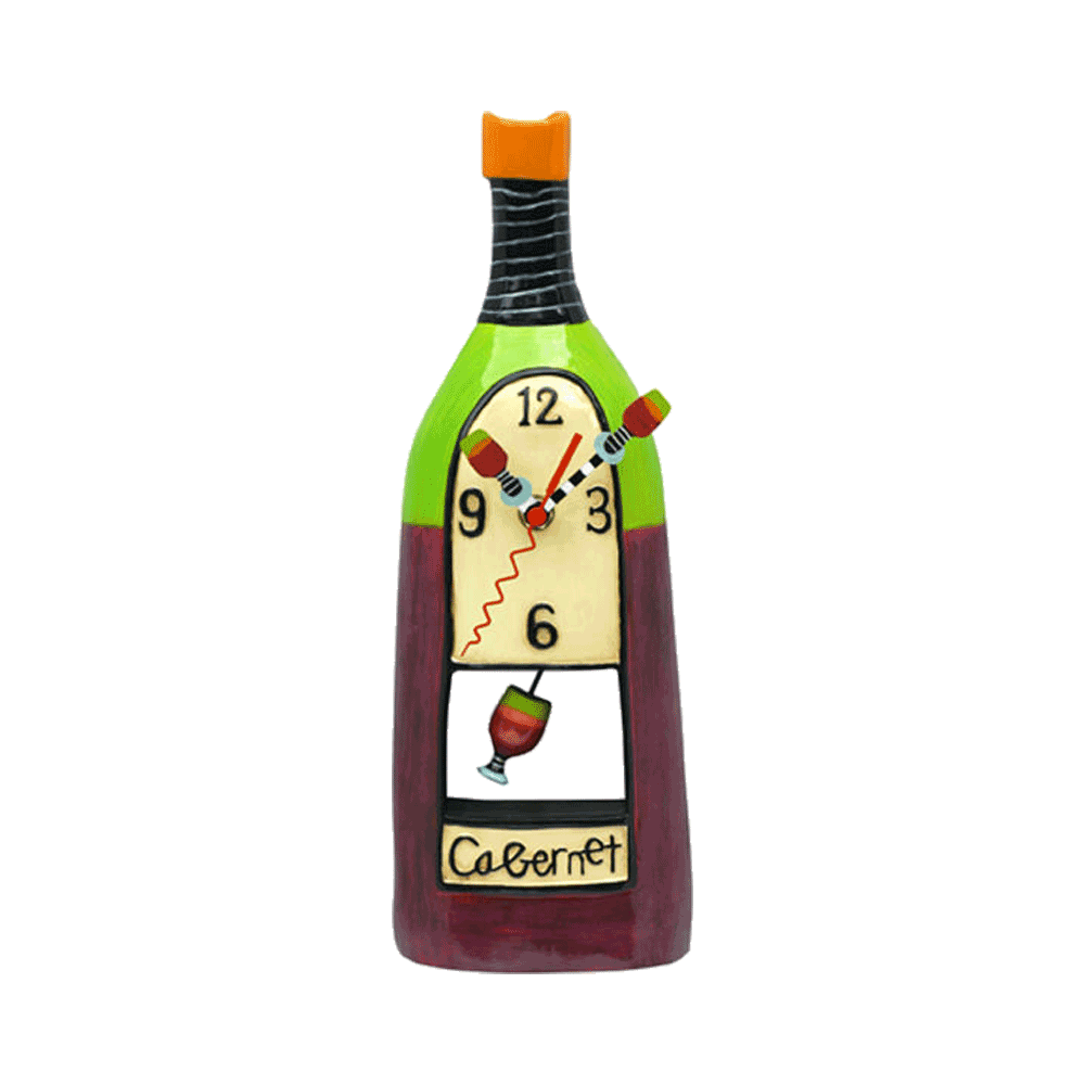 Allen Designs - Wine Cabernet Clock - Artsy Abode
