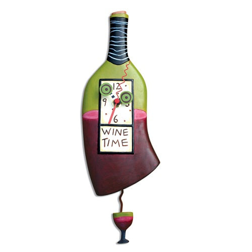 Allen Designs - Wine Time Clock - Artsy Abode