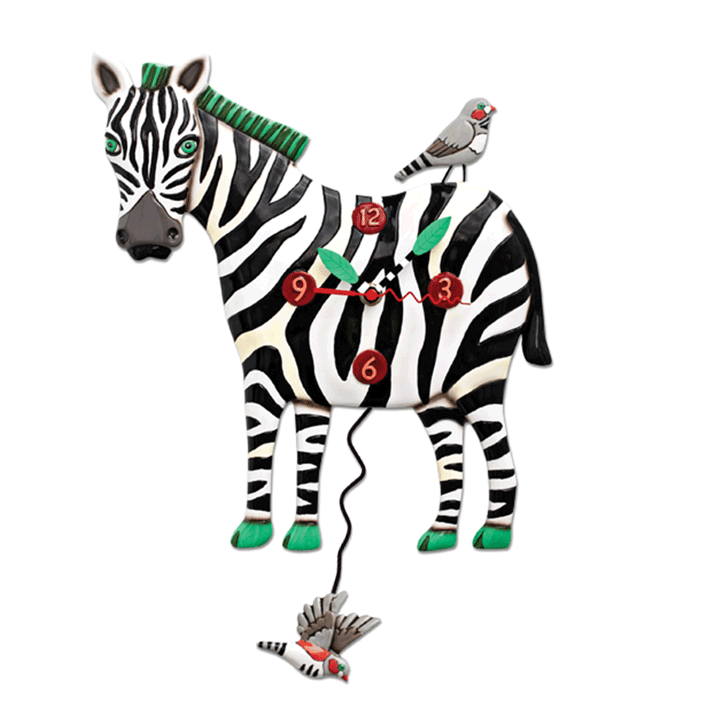Allen Designs - Zeb The Zebra Clock - Artsy Abode
