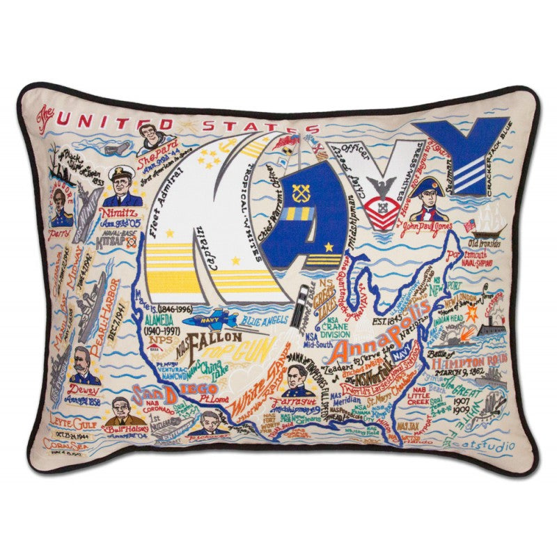 Catstudio - Navy Pillow - Artsy Abode