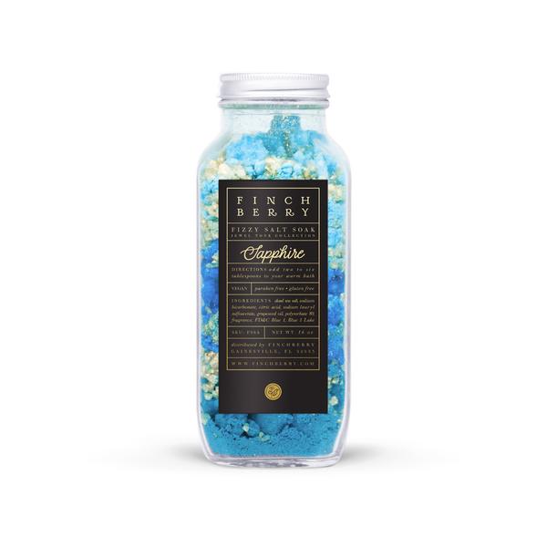 Finchberry - Fizzy Bath Salt Soak Sapphire