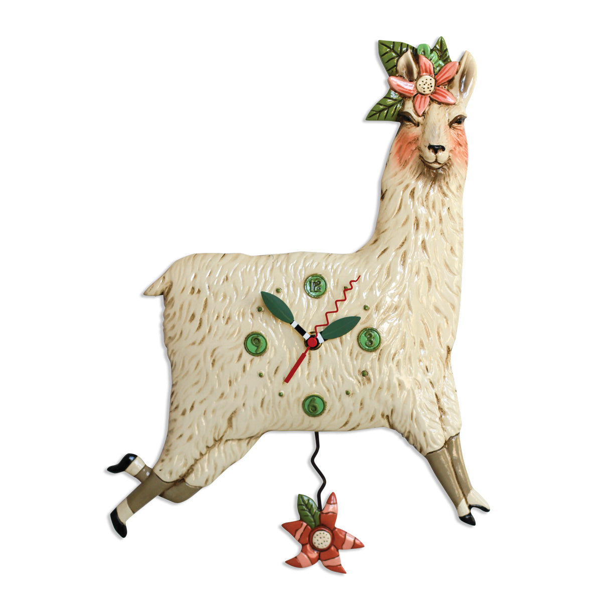 Allen Designs - Llama Love Clock - Artsy Abode