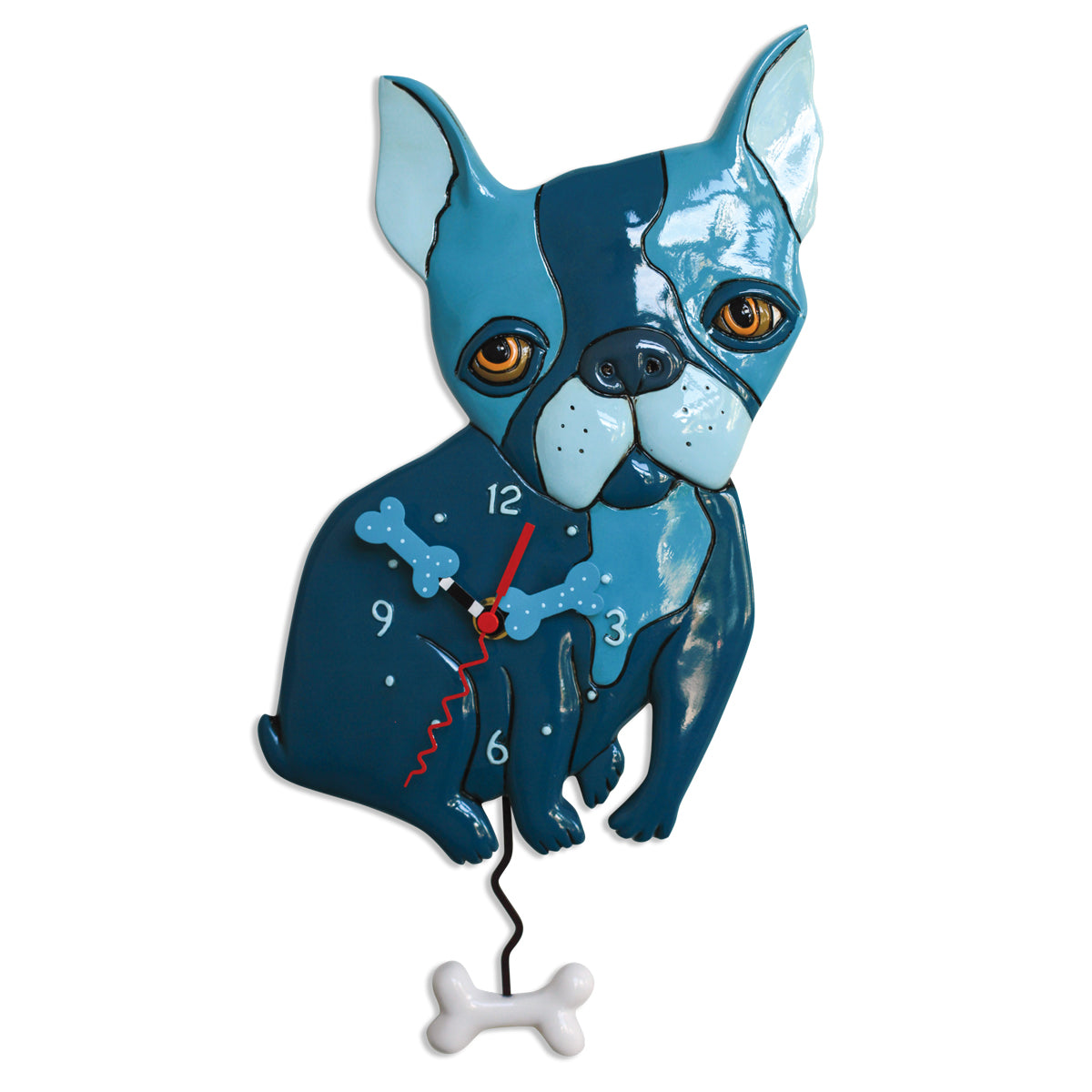 Allen Designs - Le Bleu Dog Clock - Artsy Abode