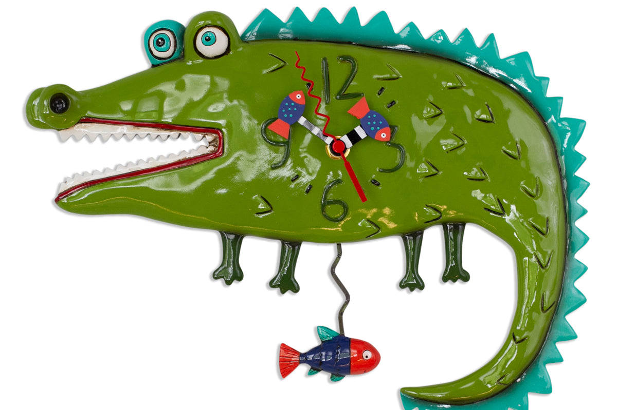 Allen Designs - Later Gator Clock - Artsy Abode