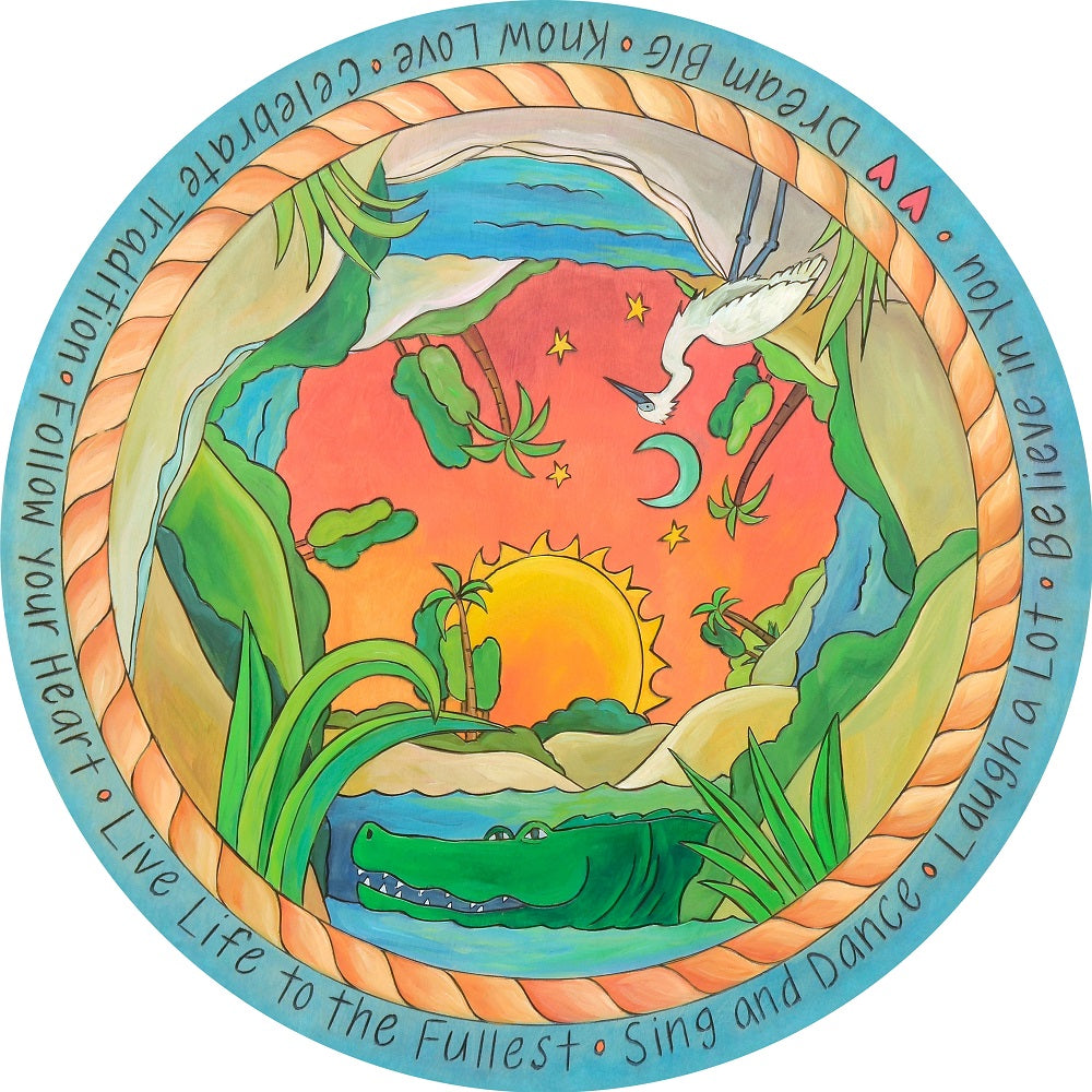 Sincerely, Sticks Lazy Susan -The Alligator And The Egrit