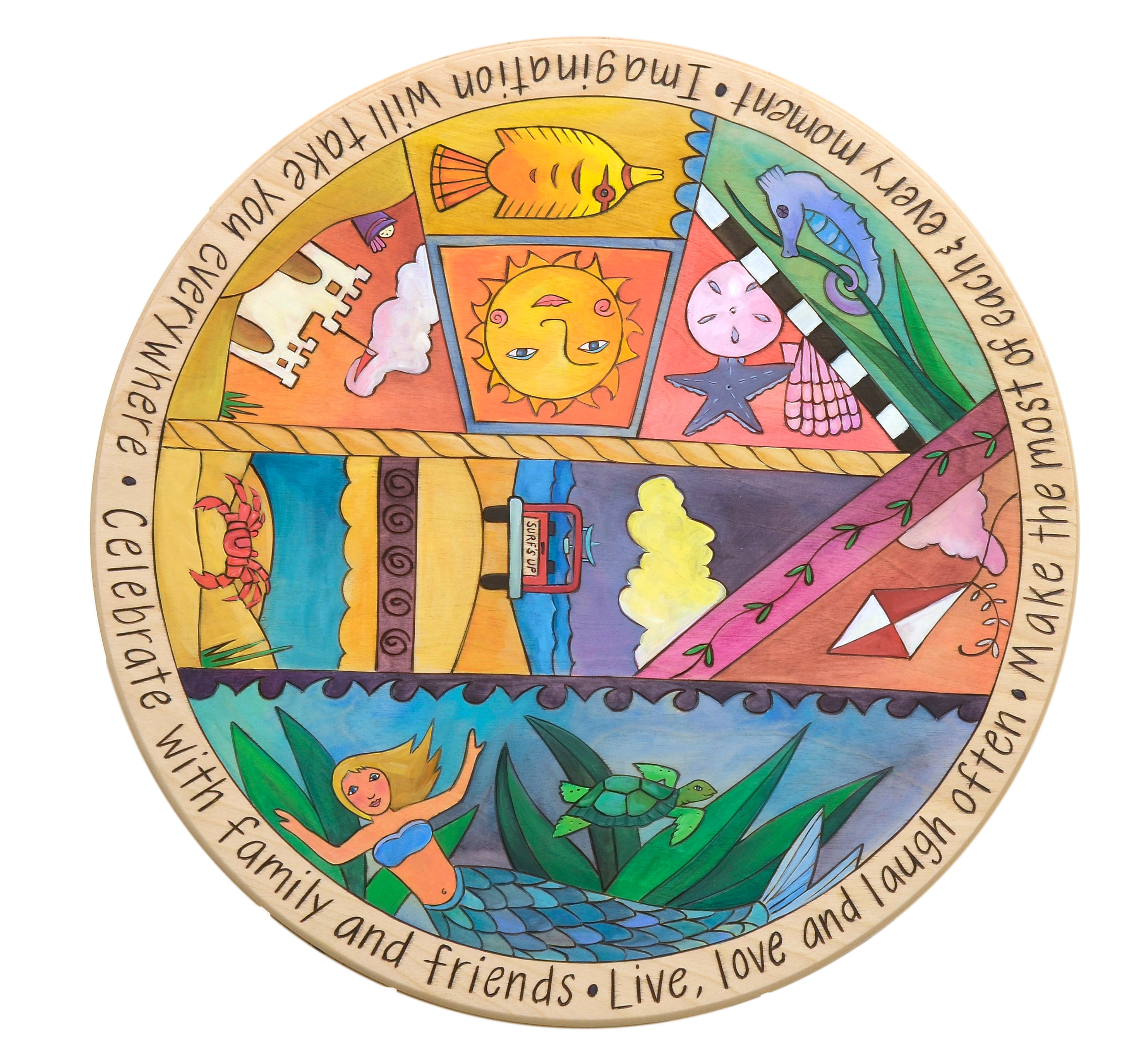 Sincerely, Sticks Lazy Susan Surf's Up - Artsy Abode