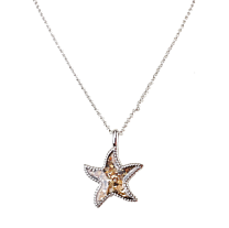 Sand Bar - Starfish Necklace - Silver - Artsy Abode