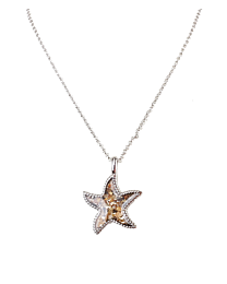 Sand Bar - Starfish Necklace - Silver - Artsy Abode