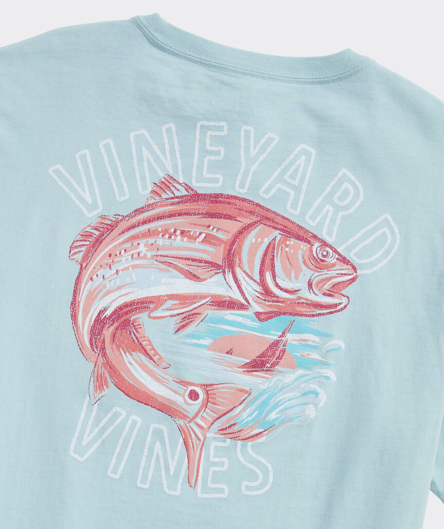 Painted Redfish Short-Sleeve Pocket Tee - Artsy Abode
