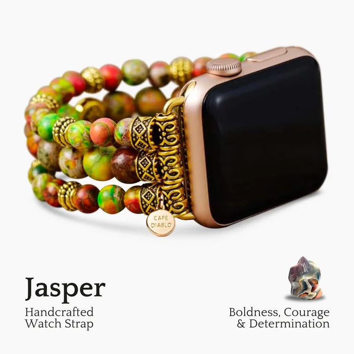 Conifer Jasper Stretch Apple Watch Strap - Artsy Abode
