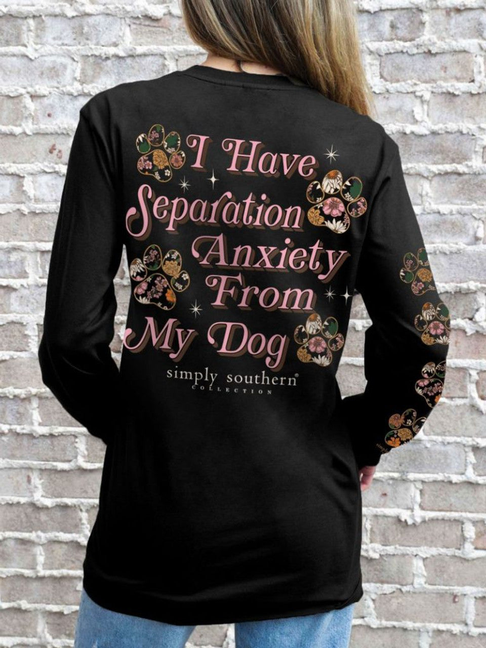 Long Sleeve Tee-Anx-Black - Artsy Abode