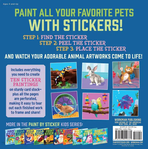 Paint by Sticker Kids: Pets - Artsy Abode
