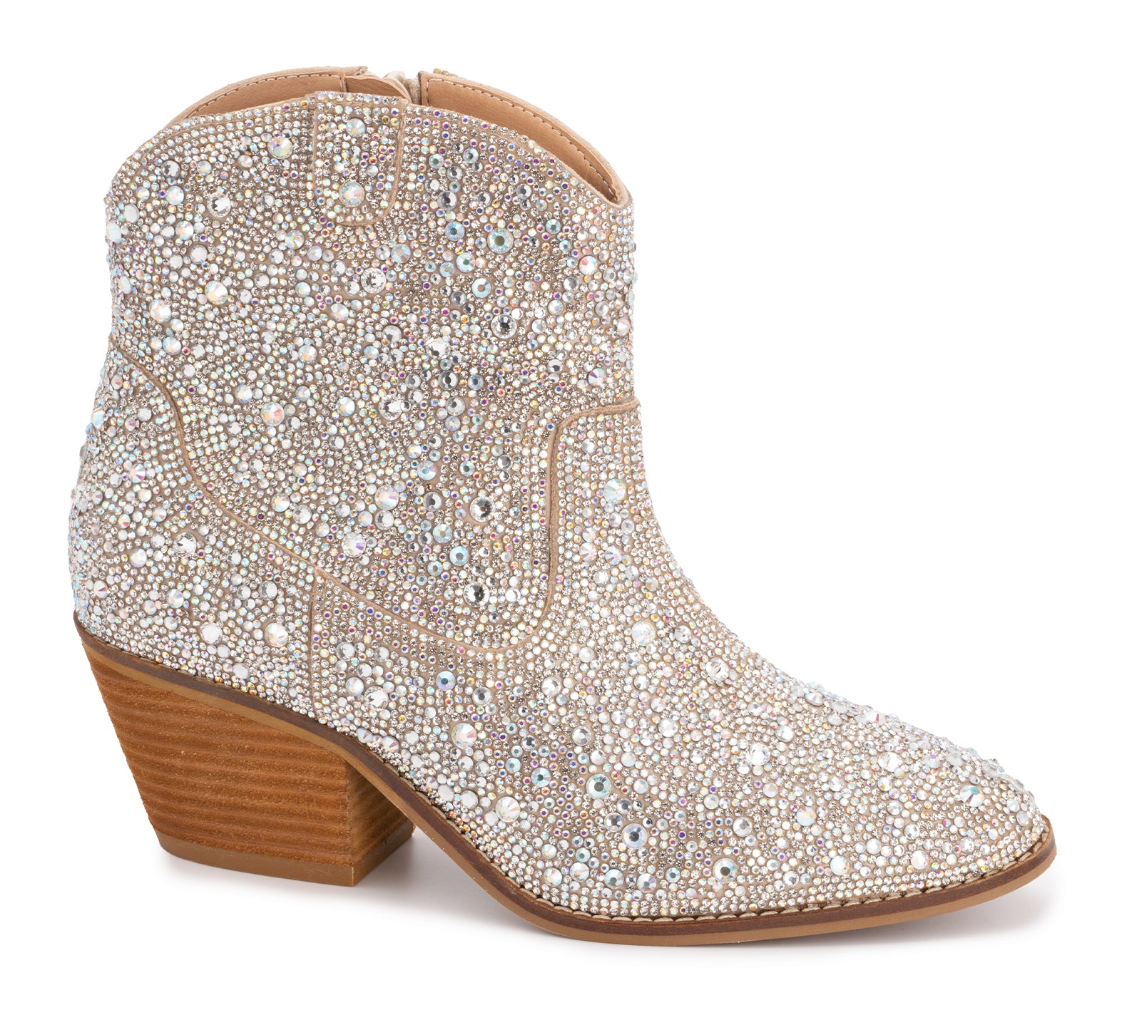 Shine Bright Clear Rhinestone Booties - Artsy Abode