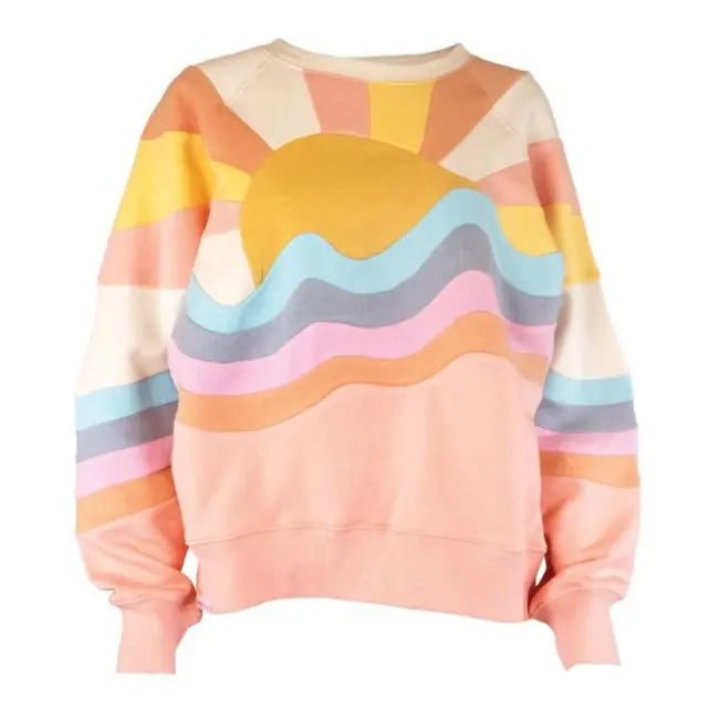 Retro Waves Crewneck - Artsy Abode